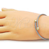 Aro Individual 07.138.0028.1 Acero Inoxidable, Diseño de Torcido y Bola, Pulido, Dos Tonos (03 MM Thickness, One size fits all)