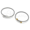 Aro Individual 07.138.0028.1 Acero Inoxidable, Diseño de Torcido y Bola, Pulido, Dos Tonos (03 MM Thickness, One size fits all)