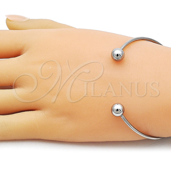 Aro Individual 07.138.0031 Acero Inoxidable, Diseño de Bola, Pulido, Tono Plateado (02 MM Thickness, One size fits all)
