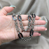 Collar y Pulsera 06.116.0092.22 Acero Inoxidable, Pulido, Tono Plateado