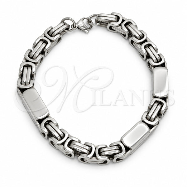 Collar y Pulsera 06.116.0015.22 Acero Inoxidable, Pulido, Tono Plateado