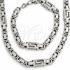 Collar y Pulsera 06.116.0011.22 Acero Inoxidable, Pulido, Tono Plateado