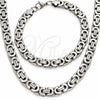 Collar y Pulsera 06.116.0089.22 Acero Inoxidable, Pulido, Tono Plateado