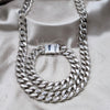 Collar y Pulsera 06.63.0310.1.30 Acero Inoxidable, Pulido, Tono Plateado