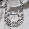 Collar y Pulsera 06.63.0310.1.30 Acero Inoxidable, Pulido, Tono Plateado