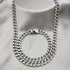 Collar y Pulsera 06.63.0311.30 Acero Inoxidable, Pulido, Tono Plateado