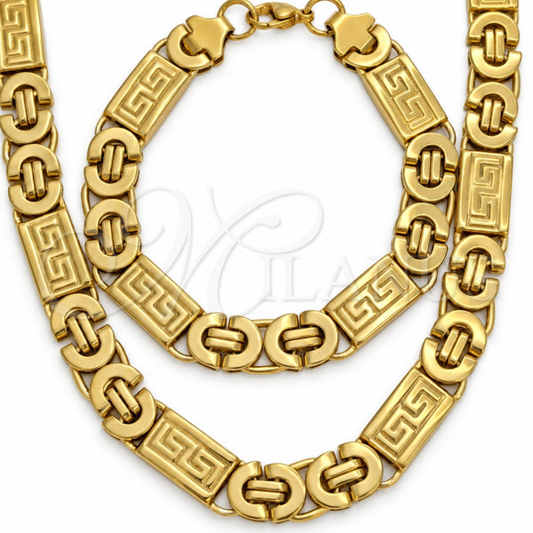 Collar y Pulsera 06.116.0084.22 Acero Inoxidable, Pulido, Tono Dorado