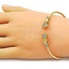Aro Individual 07.282.0082 Oro Laminado, Diseño de Corazón, con Blanca Micro Pave, Pulido, Tono Dorado (Thickness, One size fits all)