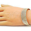 Aro Individual 07.163.0013 Oro Laminado, Diseño de Torcido, Diamantado, Tono Dorado (20 MM Thickness, One size fits all)