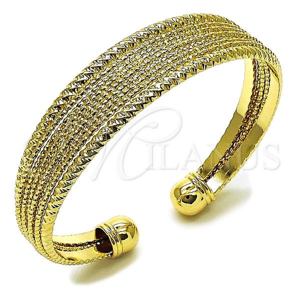 Aro Individual 07.163.0014 Oro Laminado, Diamantado, Tono Dorado (15 MM Thickness, One size fits all)