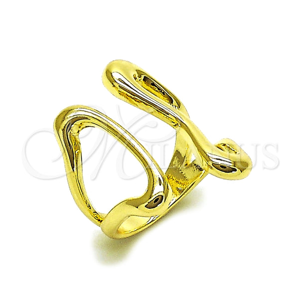 Anillo Elegante 01.163.0015 Oro Laminado, Pulido, Tono Dorado (One size fits all)