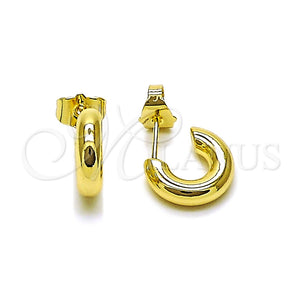 Argolla Pequeña 02.163.0413.15 Oro Laminado, Pulido, Tono Dorado