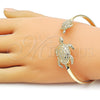 Aro Individual 07.413.0006 Oro Laminado, Diseño de Tortuga, Pulido, Tono Dorado (04 MM Thickness, One size fits all)