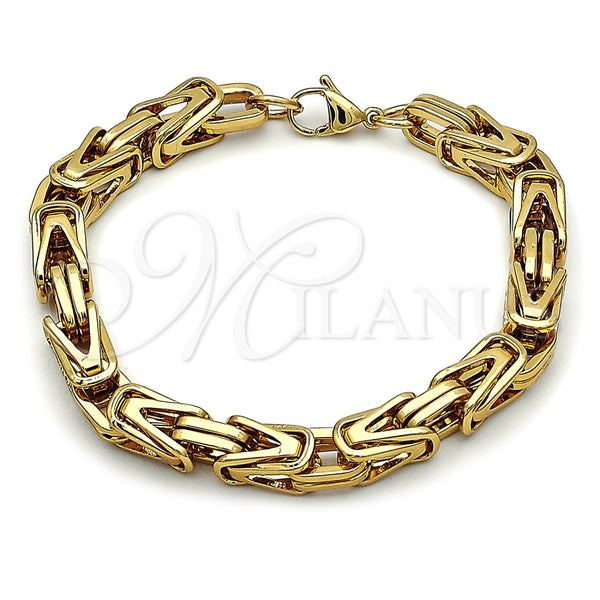 Pulsera Elegante 03.435.0011.1.09 Acero Inoxidable, Pulido, Tono Dorado (Thickness, 9 Inches Length)