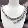 Collar y Pulsera 06.435.0007.22 Acero Inoxidable, Pulido, Tono Plateado