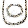 Collar y Pulsera 06.435.0007.1.22 Acero Inoxidable, Pulido, Dos Tonos