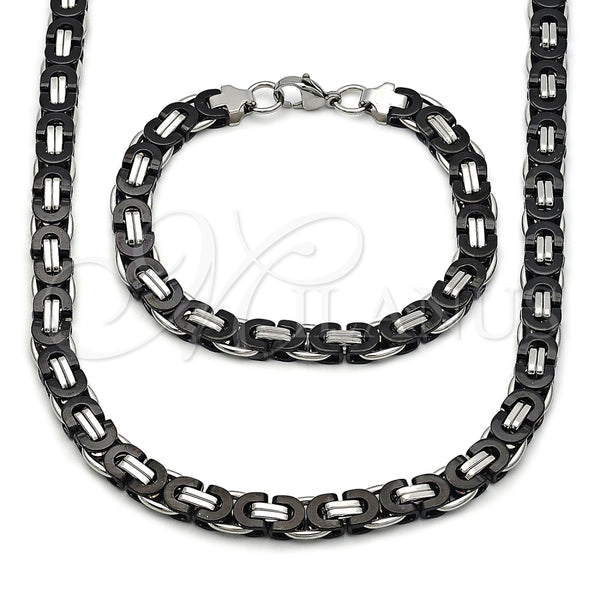 Collar y Pulsera 06.116.0057.4.22 Acero Inoxidable, Pulido, Dos Tonos