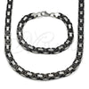 Collar y Pulsera 06.116.0057.4.22 Acero Inoxidable, Pulido, Dos Tonos