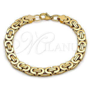 Pulsera Elegante 03.116.0044.09 Acero Inoxidable, Pulido, Tono Dorado (09 MM Thickness, 9 Inches Length)