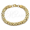 Pulsera Elegante 03.116.0044.09 Acero Inoxidable, Pulido, Tono Dorado (09 MM Thickness, 9 Inches Length)