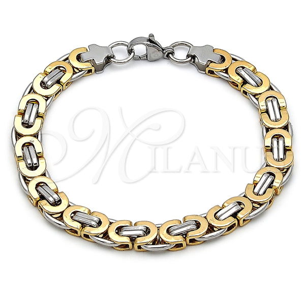 Pulsera Elegante 03.116.0044.1.09 Acero Inoxidable, Pulido, Dos Tonos (09 MM Thickness, 9 Inches Length)
