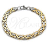 Pulsera Elegante 03.116.0044.1.09 Acero Inoxidable, Pulido, Dos Tonos (09 MM Thickness, 9 Inches Length)