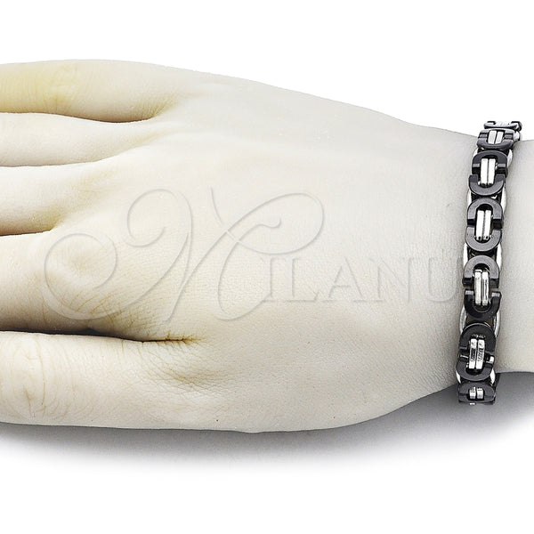 Pulsera Elegante 03.116.0044.2.09 Acero Inoxidable, Pulido, Dos Tonos (09 MM Thickness, 9 Inches Length)