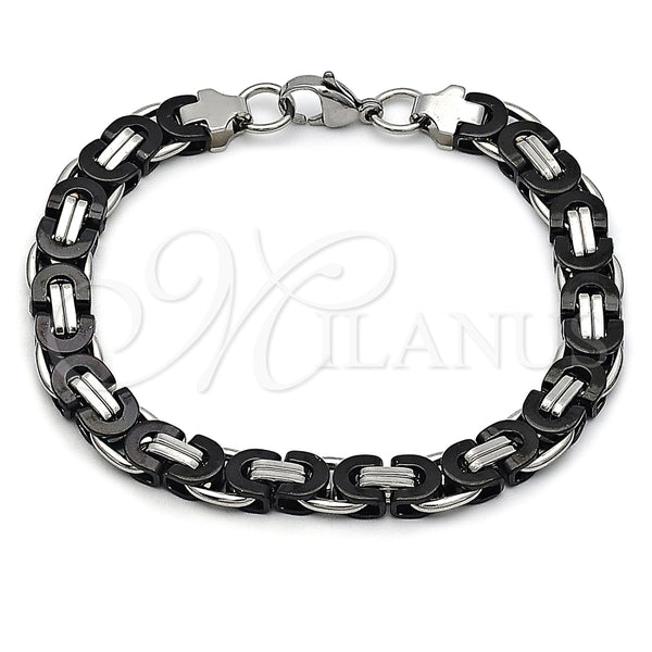 Pulsera Elegante 03.116.0044.2.09 Acero Inoxidable, Pulido, Dos Tonos (09 MM Thickness, 9 Inches Length)