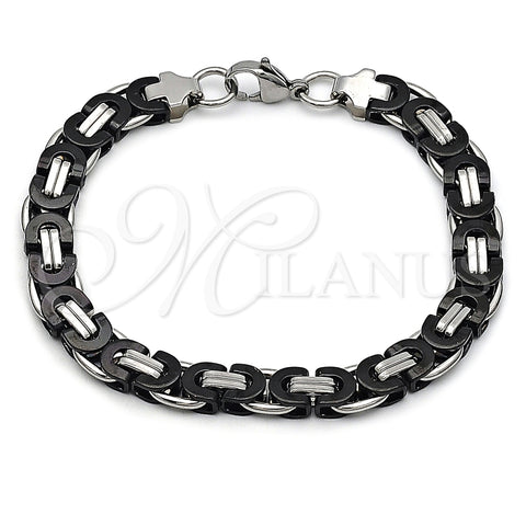 Pulsera Elegante 03.116.0044.2.09 Acero Inoxidable, Pulido, Dos Tonos (09 MM Thickness, 9 Inches Length)