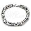 Pulsera Elegante 03.116.0046.09 Acero Inoxidable, Pulido, Tono Plateado (Thickness, 9 Inches Length)