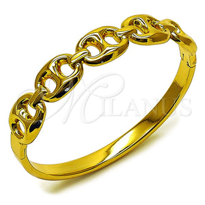 Aro Individual 07.116.0002.1.05 Acero Inoxidable, Diseño de Puff Mariner, Pulido, Tono Dorado (Grosor 12.5 MM, Talla 5 (2,50 de Diámetro))