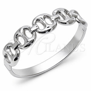 Aro Individual 07.116.0003.05 Acero Inoxidable, Diseño de Puff Mariner, Pulido, Tono Plateado (Thickness, Size 5 (2.50 Diameter))