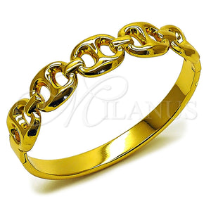 Aro Individual 07.116.0003.1.05 Acero Inoxidable, Diseño de Puff Mariner, Pulido, Tono Dorado (Thickness, Size 5 (2.50 Diameter))
