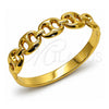 Aro Individual 07.116.0003.1.05 Acero Inoxidable, Diseño de Puff Mariner, Pulido, Tono Dorado (Grosor 16.5 MM, Talla 5 (2,50 de Diámetro))