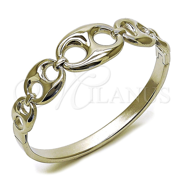 Aro Individual 07.116.0004.05 Acero Inoxidable, Diseño de Puff Mariner, Pulido, Tono Plateado (18 MM Thickness, Size 5 (2.50 Diameter))