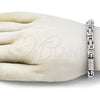 Pulsera Elegante 03.115.0020.09 Acero Inoxidable, Pulido, Tono Plateado (Thickness, 9 Inches Length)