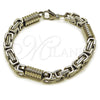 Pulsera Elegante 03.115.0020.09 Acero Inoxidable, Pulido, Tono Plateado (Thickness, 9 Inches Length)