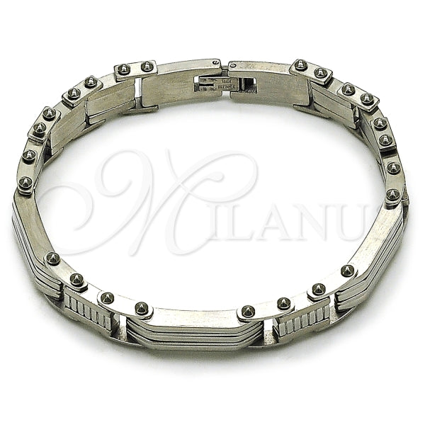 Pulsera Solida 03.115.0022.09 Acero Inoxidable, Pulido, Acero