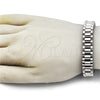 Pulsera Elegante 03.115.0026.09 Acero Inoxidable, Pulido, Tono Plateado (14 MM Thickness, 9 Inches Length)