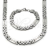 Collar y Pulsera 06.363.0065.24 Acero Inoxidable, Pulido, Tono Plateado