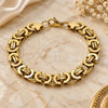 Pulsera Elegante 03.363.0006.1.09 Acero Inoxidable, Pulido, Tono Dorado (Grosor 10.8 MM, 9 Pulgadas de Largo)