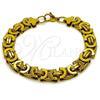 Pulsera Elegante 03.363.0006.1.09 Acero Inoxidable, Pulido, Tono Dorado (Thickness, 9 Inches Length)