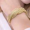 Aro Individual 07.331.0004 Oro Laminado, Diseño de Torcido, Pulido, Tono Dorado (20 MM Thickness, One size fits all)