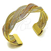 Aro Individual 07.331.0004.1 Oro Laminado, Diseño de Torcido, Pulido, Tres Tonos (20 MM Thickness, One size fits all)