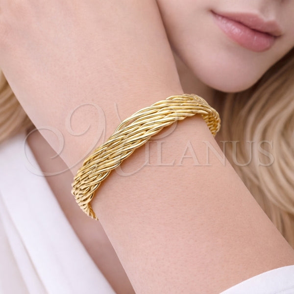 Aro Individual 07.331.0006 Oro Laminado, Diseño de Torcido, Pulido, Tono Dorado (Thickness, One size fits all)