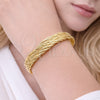 Aro Individual 07.331.0006 Oro Laminado, Diseño de Torcido, Pulido, Tono Dorado (Thickness, One size fits all)