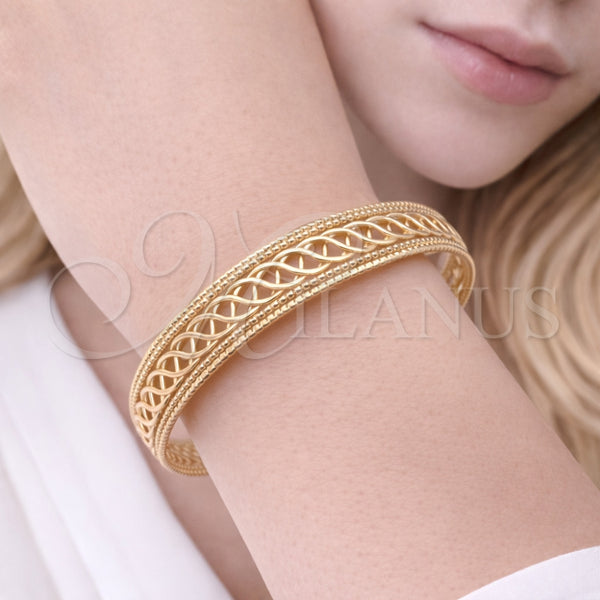 Aro Individual 07.331.0008 Oro Laminado, Diseño de Torcido, Pulido, Tono Dorado (Thickness, One size fits all)