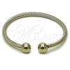 Aro Individual 07.138.0022.2 Acero Inoxidable, Diseño de Torcido y Bola, Pulido, Tono Plateado (04 MM Thickness, One size fits all)