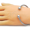 Aro Individual 07.244.0012 Acero Inoxidable, Diseño de Bola y Torcido, Pulido, Tono Plateado (Thickness, One size fits all)