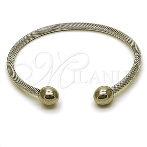 Aro Individual 07.244.0012 Acero Inoxidable, Diseño de Bola y Torcido, Pulido, Tono Plateado (Thickness, One size fits all)